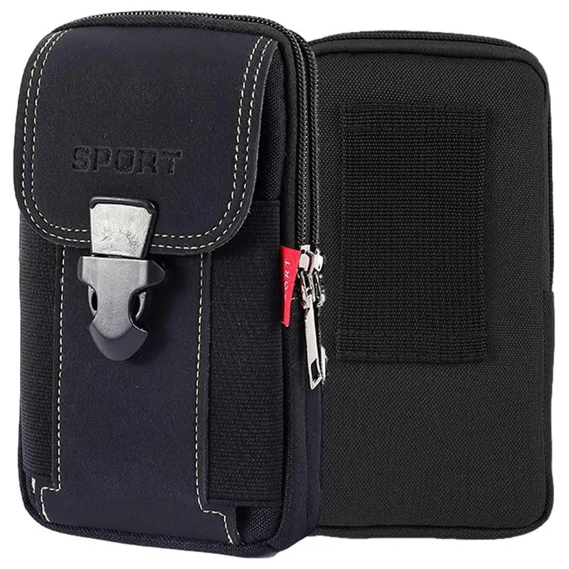 Belt Phone Case Multifunctional Phone Carrying Case Belt Mobile Phone Case For Men Large Smartphone Bag Belt Bag For Camping