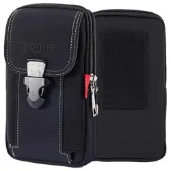 Belt Phone Case Multifunctional Phone Carrying Case Belt Mobile Phone Case For Men Large Smartphone Bag Belt Bag For Camping