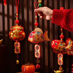 Chinese New Year Decoration 2025 Spring Festival Hanging Decoration Tassel Ornament Chinese Home Wall Door Knot Hanging Decor