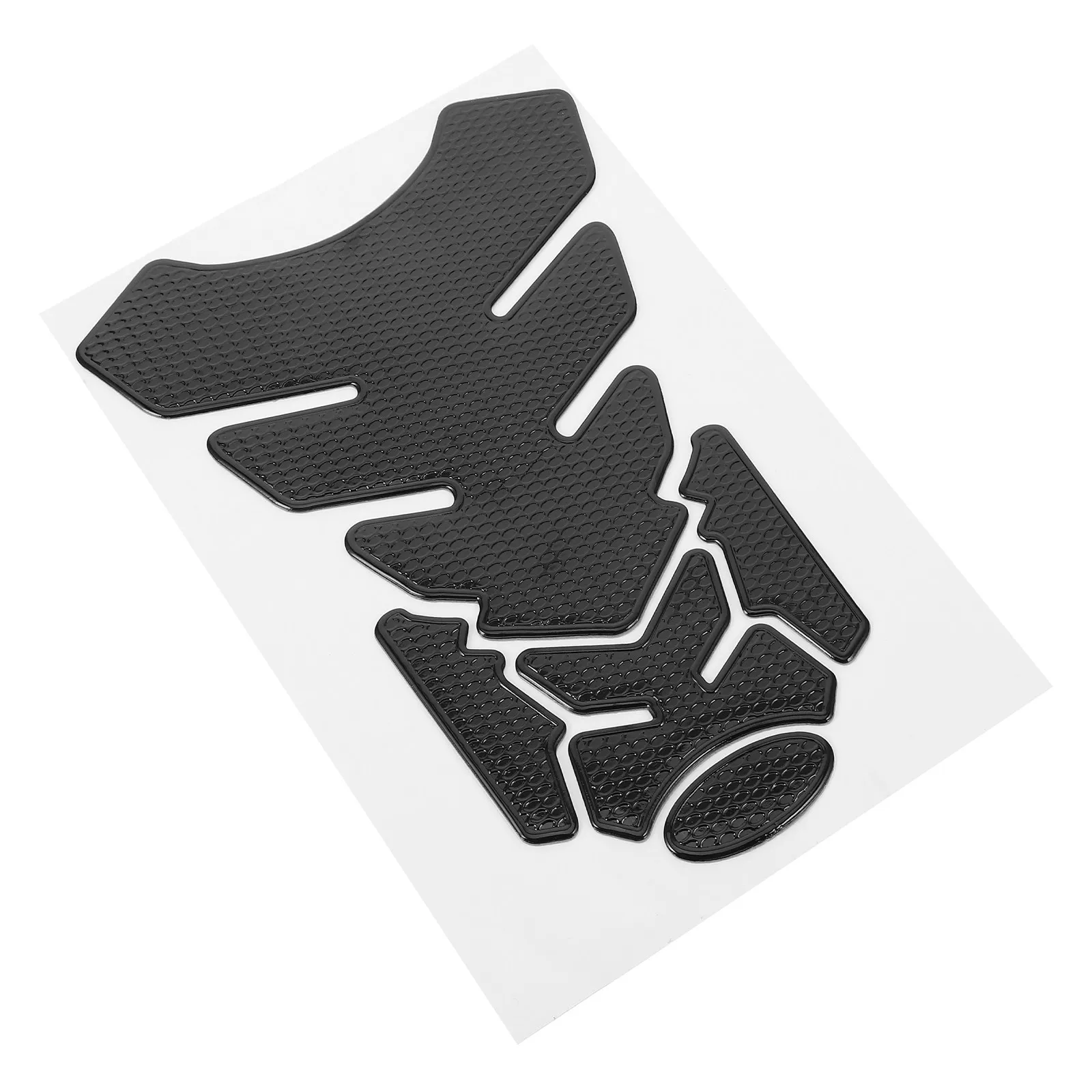 

Gas Tank Decals Carbon Fiber Motorcycle Fuel Cap Protector Sticker Scratch Proof Waterproof Decorative Trim for Bike