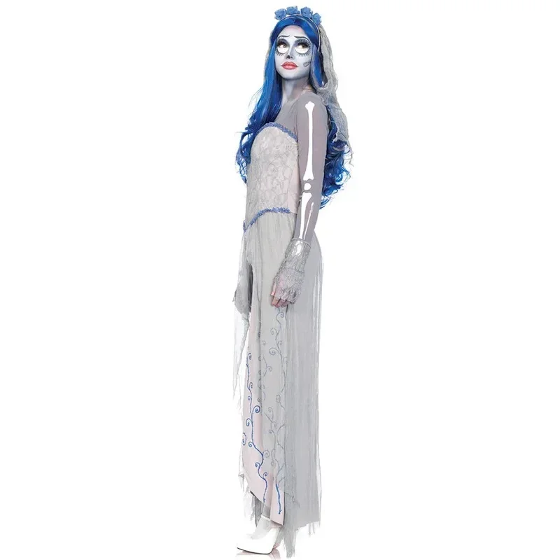 Dress For Female Cosplay Party Devil Corpse Bride Costumes Halloween Women Scary Vampire Costume Clothes Witch Dresse MN12