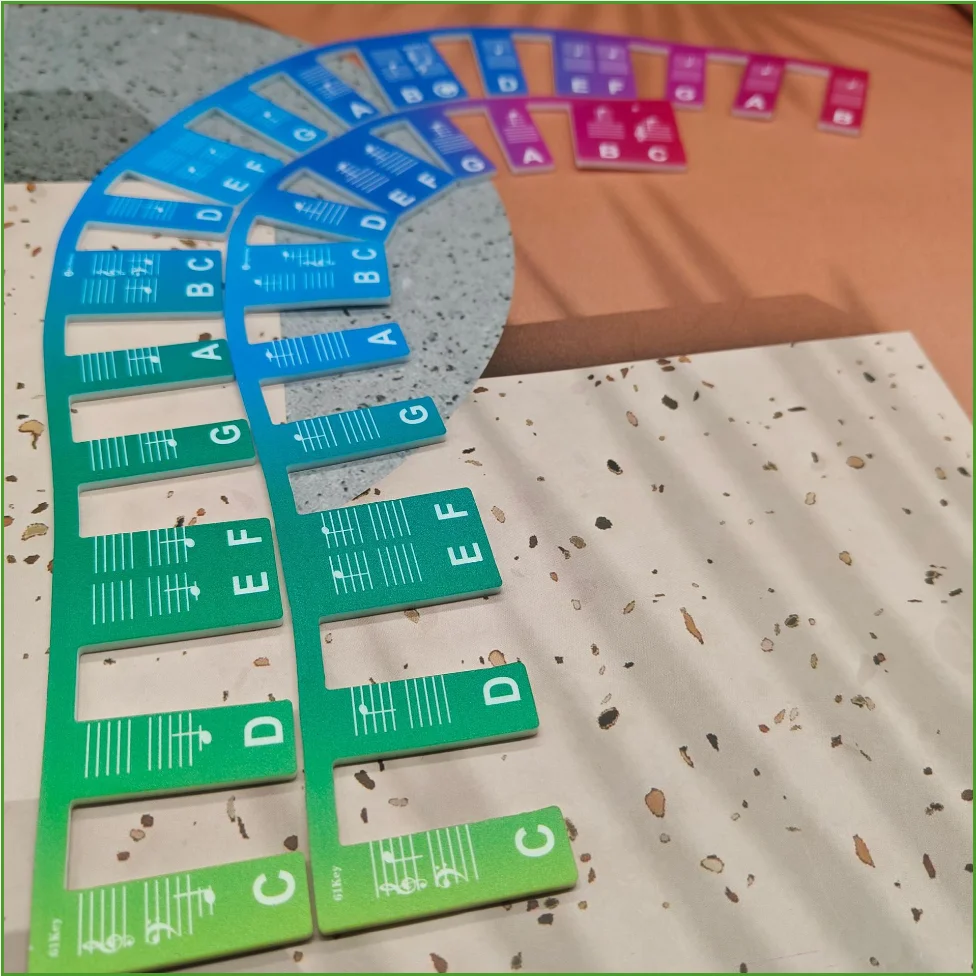 Aufkleber für Klaviertastaturen mit 61/88 Tasten, abnehmbare Notenaufkleber für Klaviertastaturen, Anleitung zum Erlernen von Klaviernoten für Anfänger – Detail 11