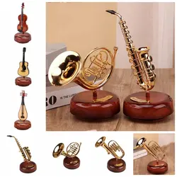 Creative Instrument Music Box Exquisite Guitar Model Ornaments Simple Classical Simulation Guitar Decoration