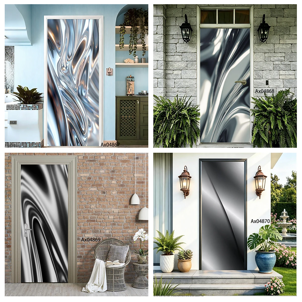 Modern Minimal Black White Flu - Home Decor Minimal ulasan dan harga