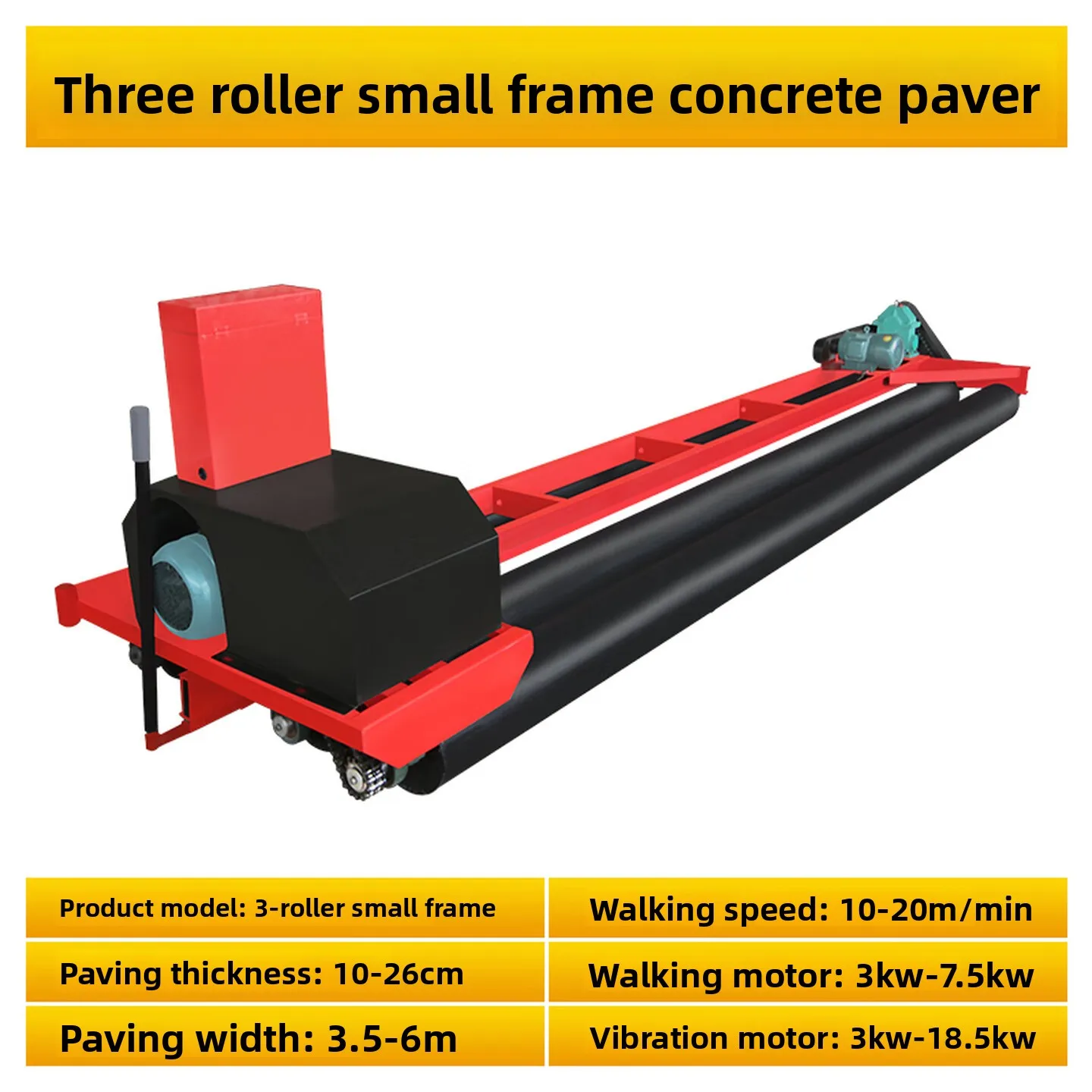 Three-roller shaft paver, bridge leveling machine, tunnel shock extraction machine, road stall