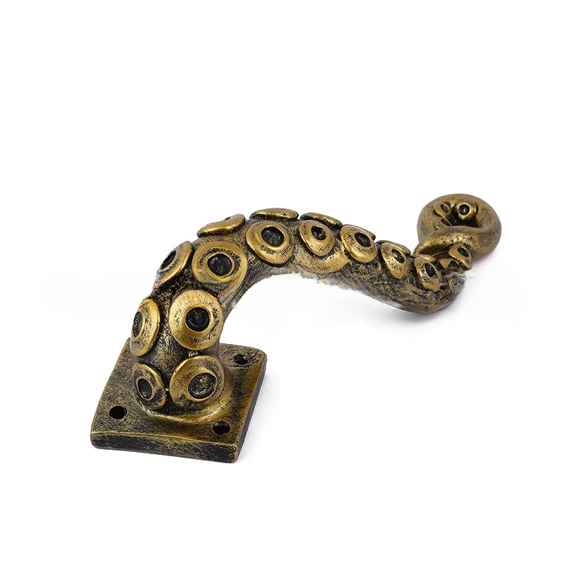 

Vintage Octopus Door Knob Animal Style Outdoor Hook Furniture Drawer Bar Pulls Handle Hardware Ancient Cabinet Shake Handshandle