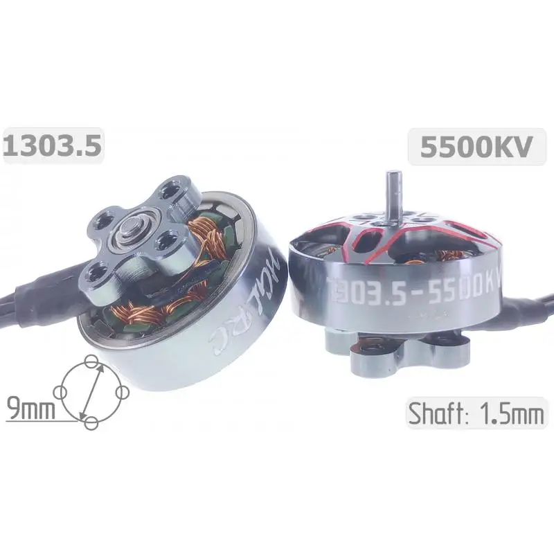 

4 шт. HGLRC SPECTER 1303.5 KV5500 бесщеточный двигатель 2-4S подходит для 2-3-дюймовой машины Whoop/зубочисток FPV запасные части