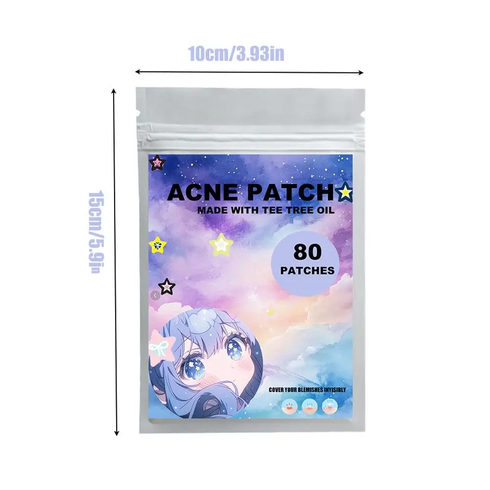 Y2K Star Pimple Patch Acne Colorful Invisible Acne Removal Skin Care Stickers Concealer Face Spot Beauty Makeup Tool Facial