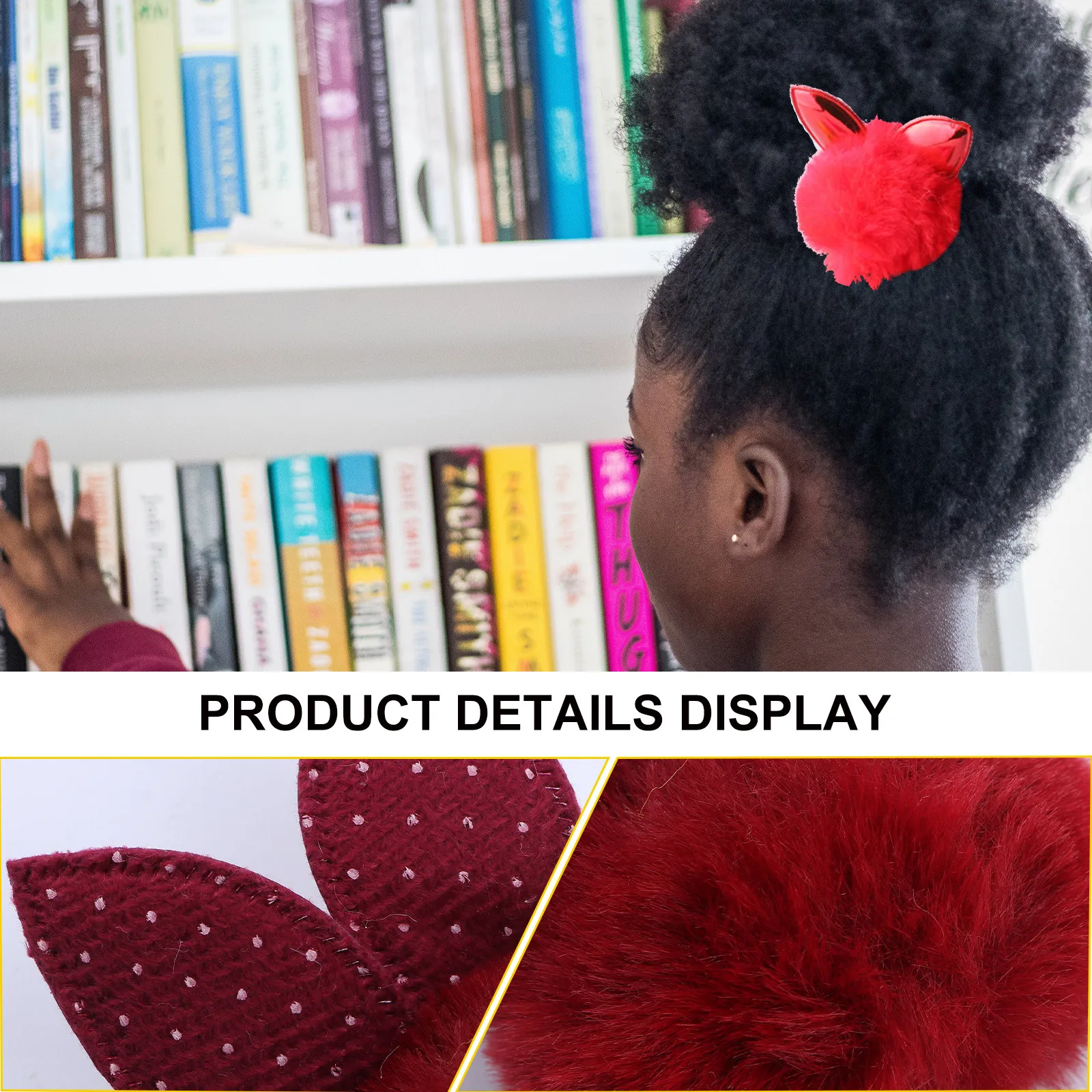 

8Pcs Rabbit Ears Hair Ties No Crease Ribbon Elastic Ponytail Holders for Women Stretchy Hair Bands Bracelets Birthday Gift