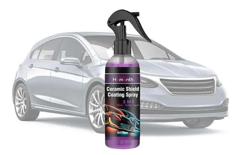 

Car Ceramic Coating Spray 3 In 1 Car Hydrophobic Cleaner Auto High Protection Coating Spray 100ml Multi Functional Coating Agent