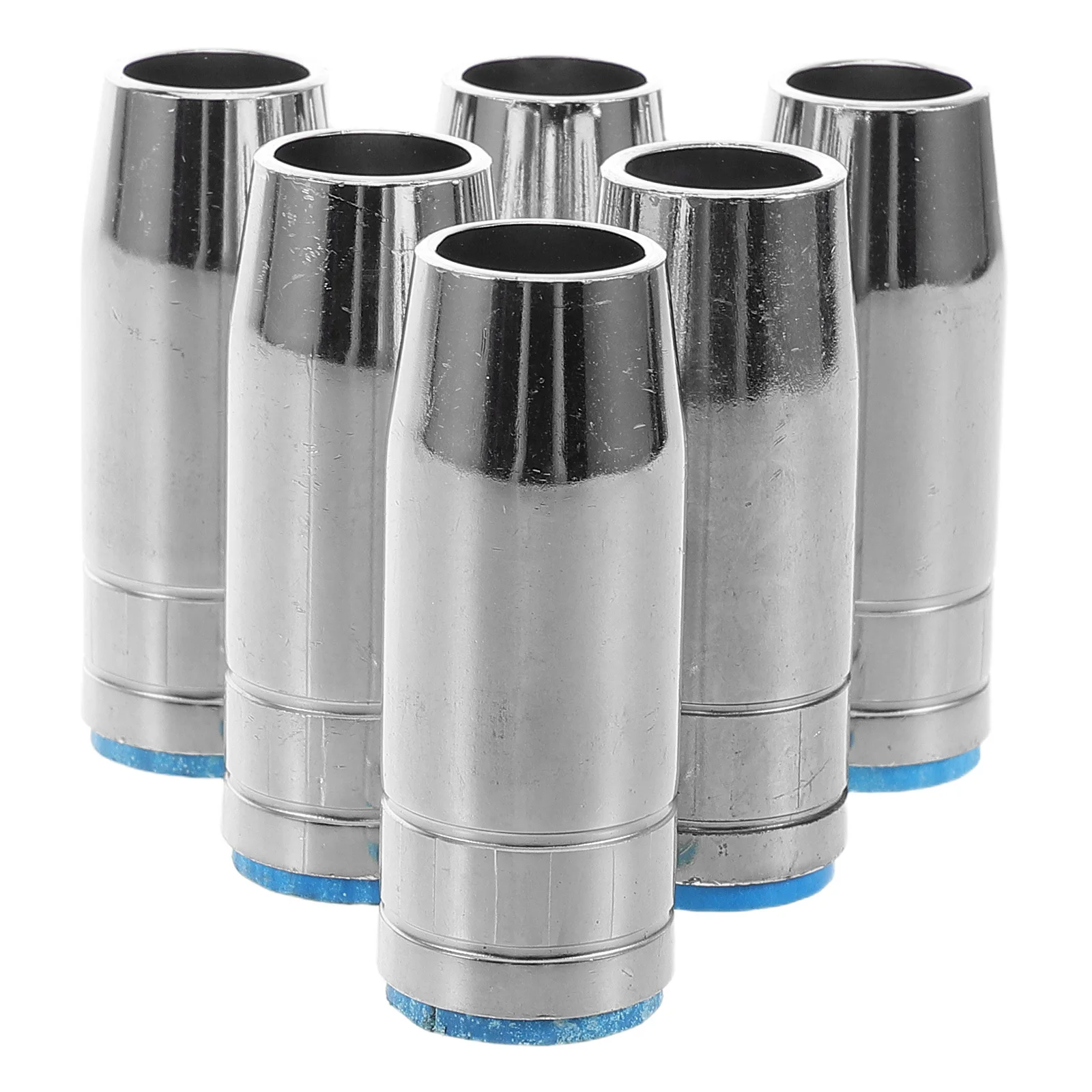 

6 Pcs Copper Welded Conical Nozzle Tips Protection Caps Welding Cups