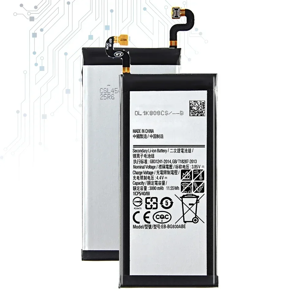 EB-BG930ABE 3000mAh Mobile Phone Battery For Samsung Galaxy S7 SM-G930 G930A G930K G930F G930FD G930R6 G930T G930W8 Batteries