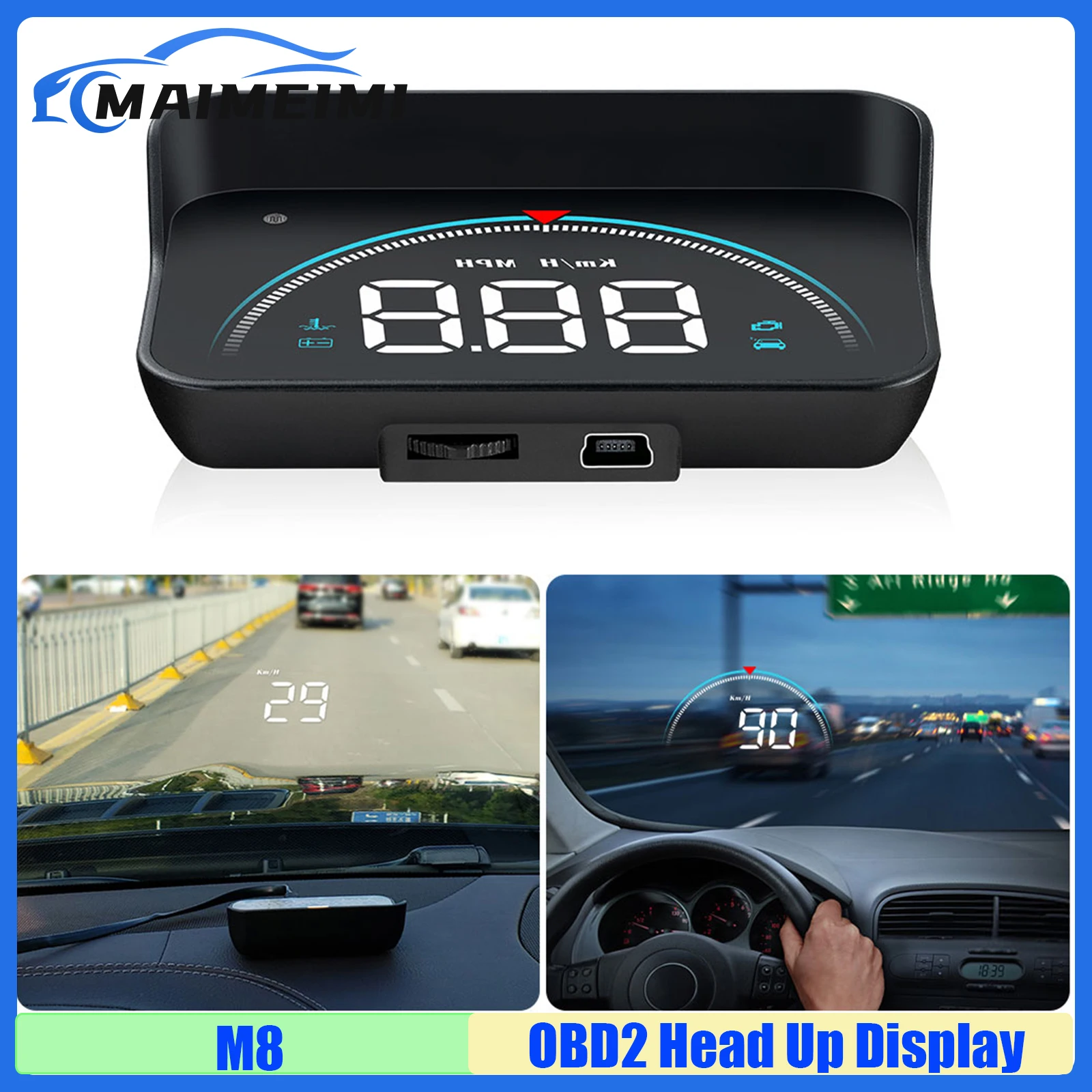 M8 Hud Car OBD2 Hea… - image