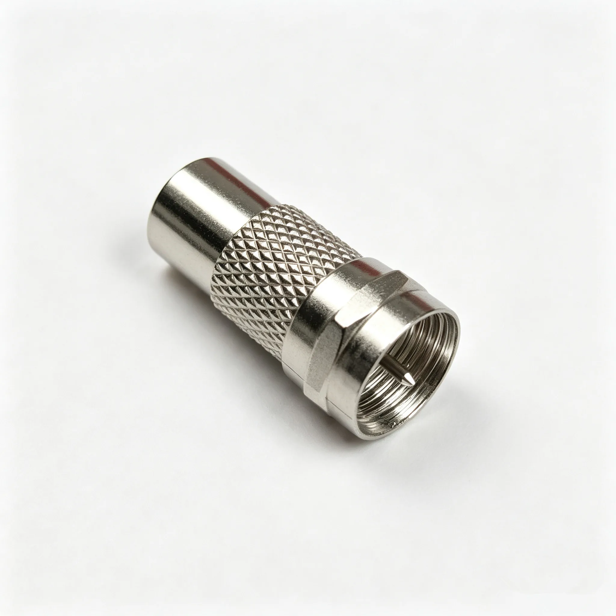 20/100pcs F Type Male Plug to RCA Female Jack Coax Cable Straight RF Coaxial Adapter TV Video Connector For CCTV Camera Monitor