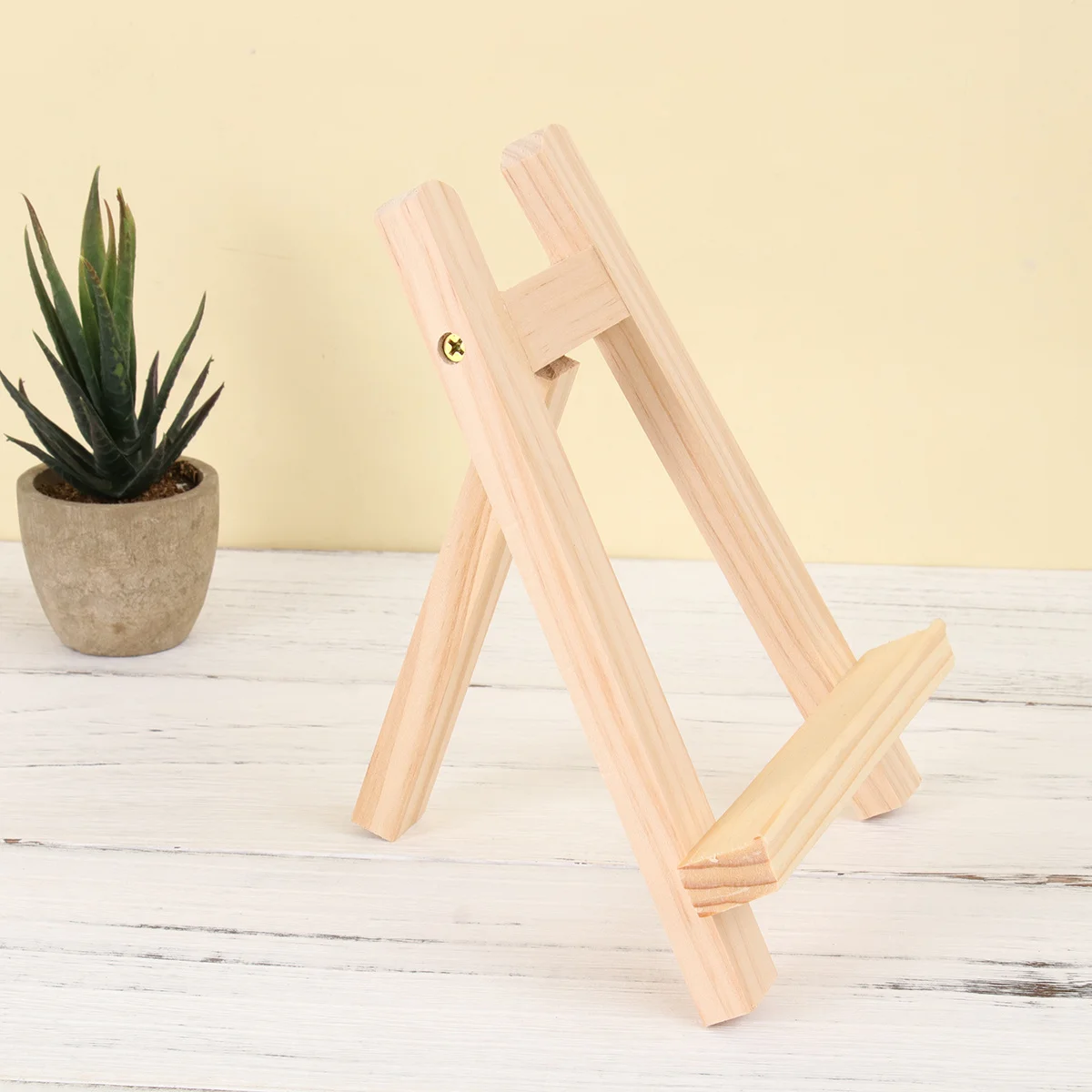 

2pcs 15X20Cm Wooden Easel Premium Triangle Mini Stand For Painting Art Display Holder Photo Frame Bracket Lightweight Craft