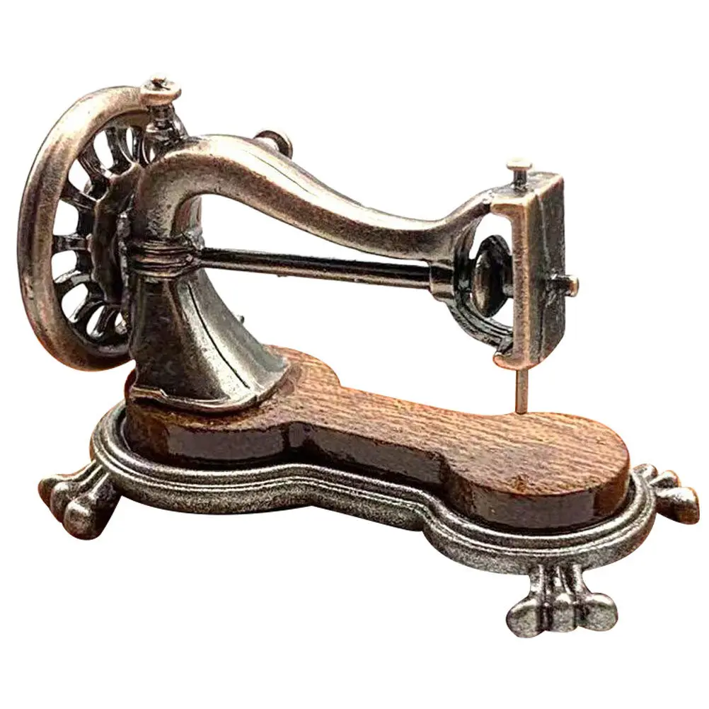 

Mini 1:12 Scale Vintage Sewing Machine Miniature Dollhouse Accessories Mini House Furniture Tiny House Decoration Sewing Machine