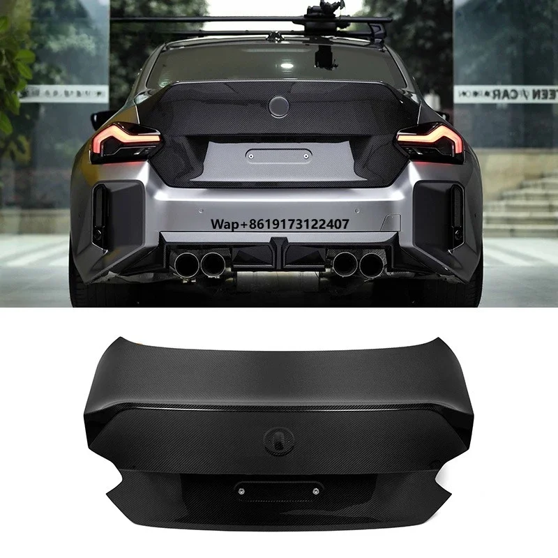 

CS Style Rear hood Real Dry Carbon Fiber Trunk for G87 M2 2 Series G42 M240i Replacement Trunks Lid Car Boot Tail Lid Cover