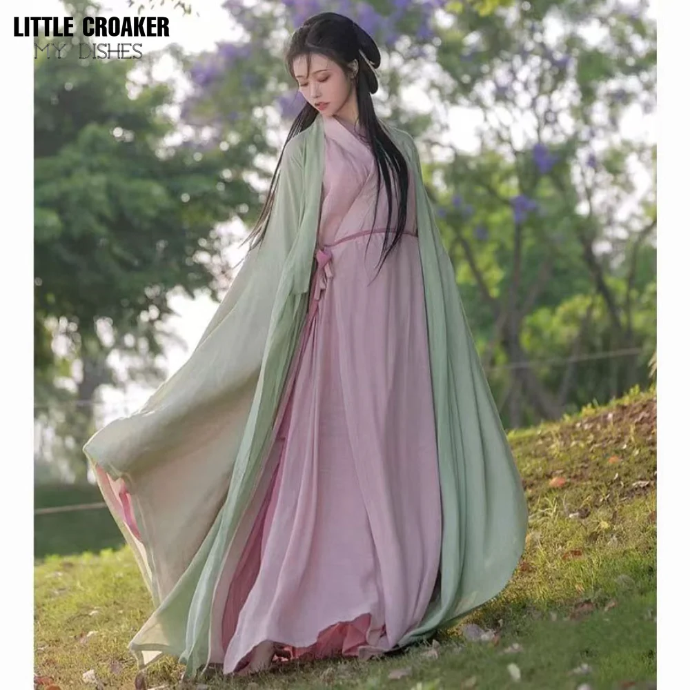 slim fit dress slacks Tang Dynasty Women's Green Qiyao Ruqun Summer Lemon Dress main image 1