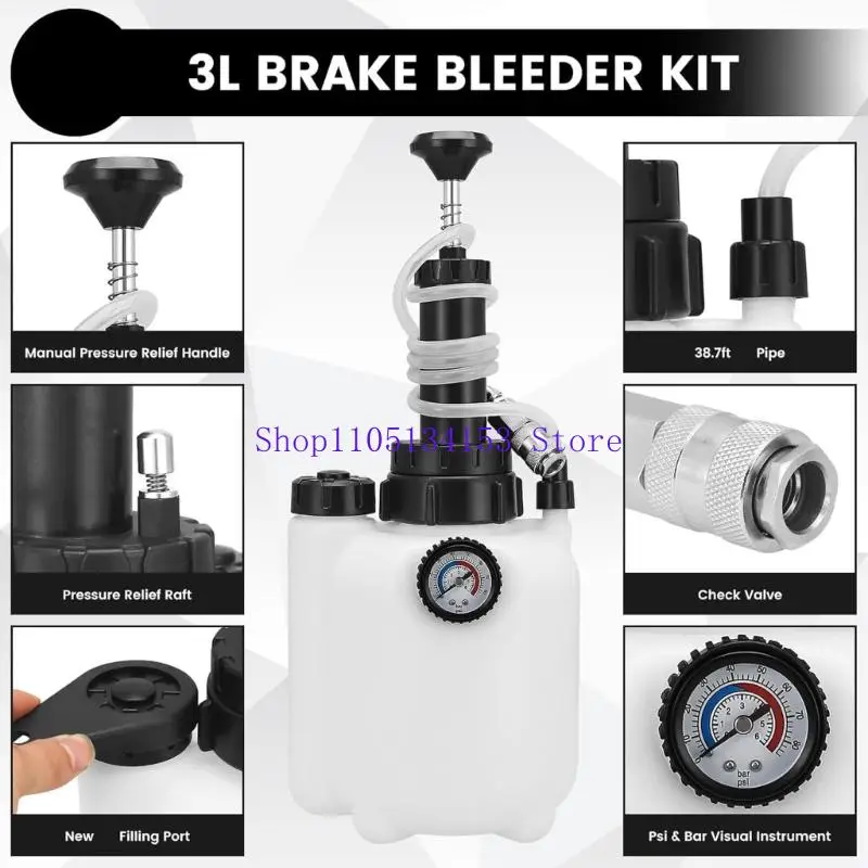 

kl23 Manual Brake Fluid Bleeder Fluid Extractors for Car Motorcycle Brake Oil Change