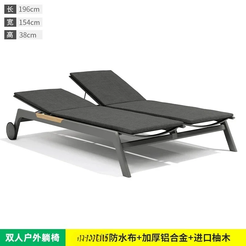 سرير الاستلقاء في الهواء الطلق، سرير الترفيه للحماية من الشمس، حمام السباحة في الهواء الطلق، حمام السباحة، الشاطئ #3