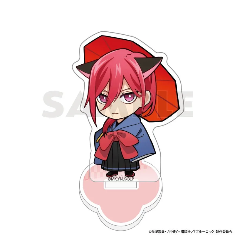 10cm Anime Blue Lock Model Anime Peripheral Isagi Chigiri Bachira Nagi Karasu Acrylic Stand Figure Desk Ornament Collection