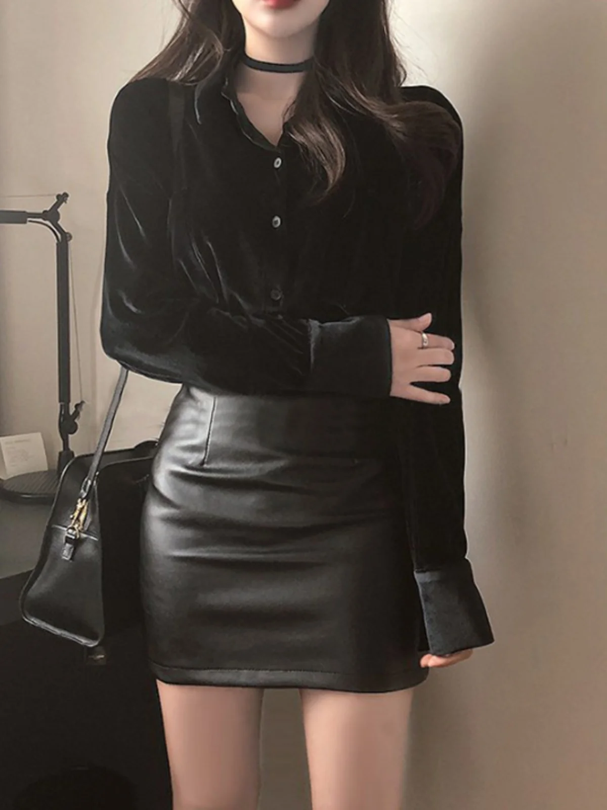 

Black High Waist Short Tight Women's Skirt Spring Autumn Winter New Style Half-length Bodycon Skirts Sensual Pencil Skirt