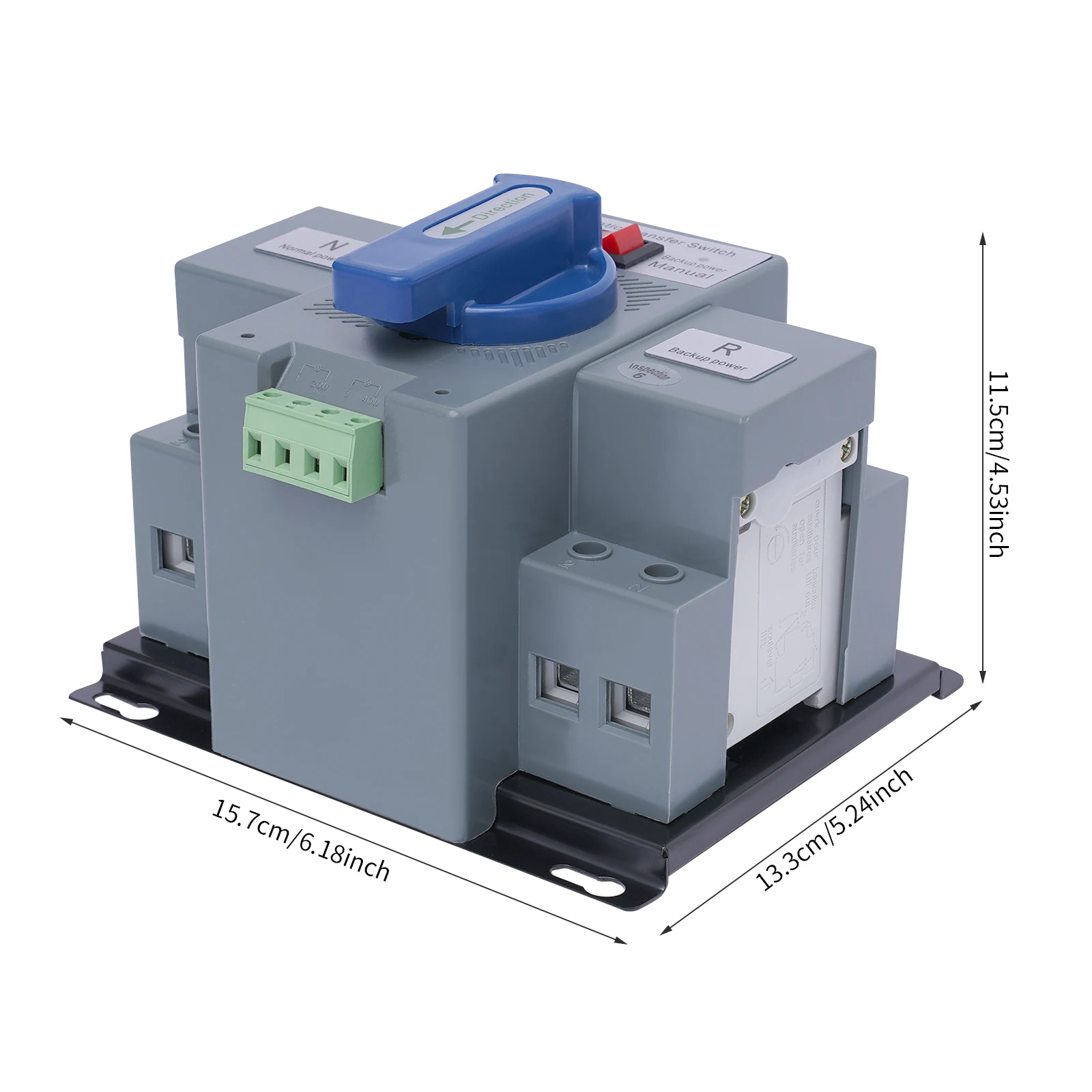 63A ATS Dual Power Automatic Transfer Switch for Generator Changeover Switch 2P, Generator Changeover Switch 50/60Hz
