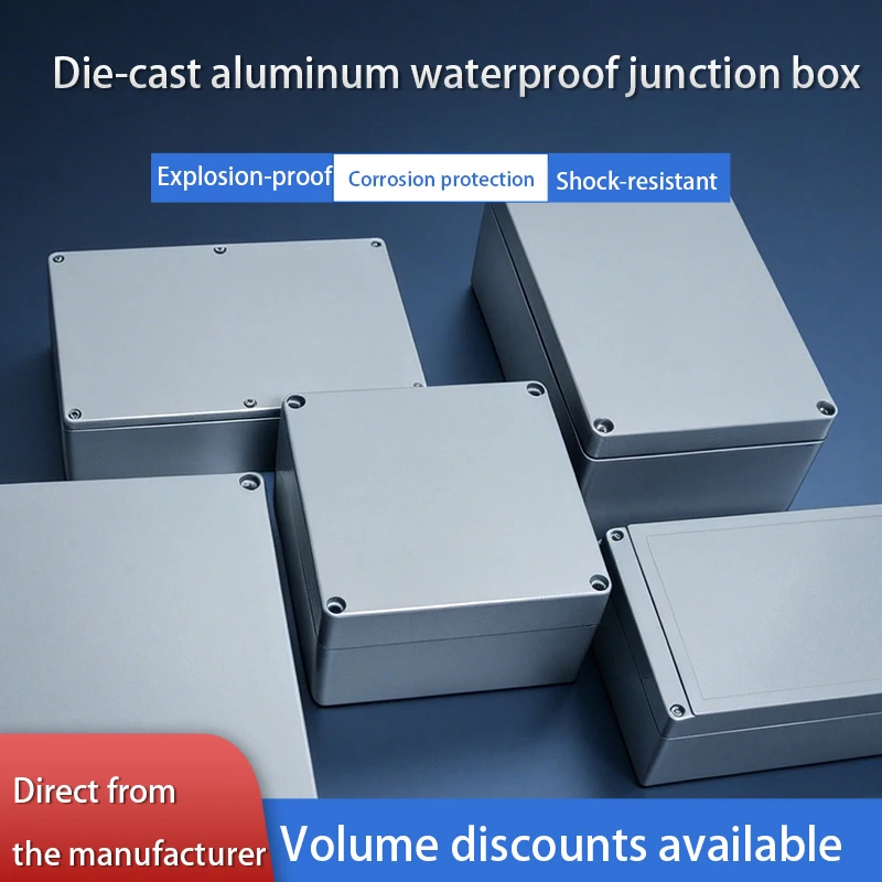 Explosion-proof Waterproof Aluminum Enclosure IP67 Project Instrument Boxes Outdoor Junction Box