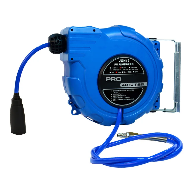 

Good Quality Automatic Telescopic Pipe Roller 12M 8x12MM Classic PU Yarn Clamp Air Automatic Hose Reel Air Pipe Reel Pipe Coiler