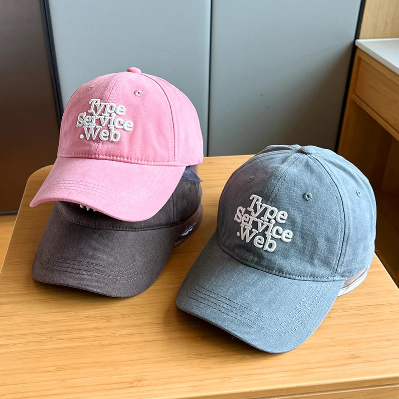 Korean Style Pure Cotton Fleece Baseball Cap Unisex Half Soft Top Wide Brim Hat for Students Couples Spring Autumn Season