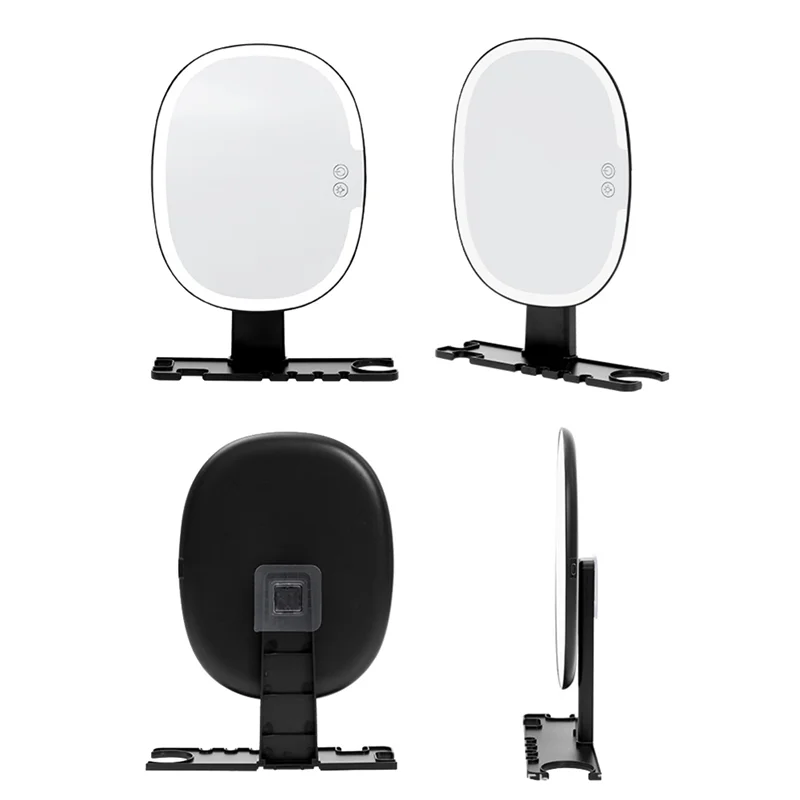 ABVJ-Specchio per doccia Forshaving con vassoio portaoggetti, supporti per specchio da bagno a parete con luci