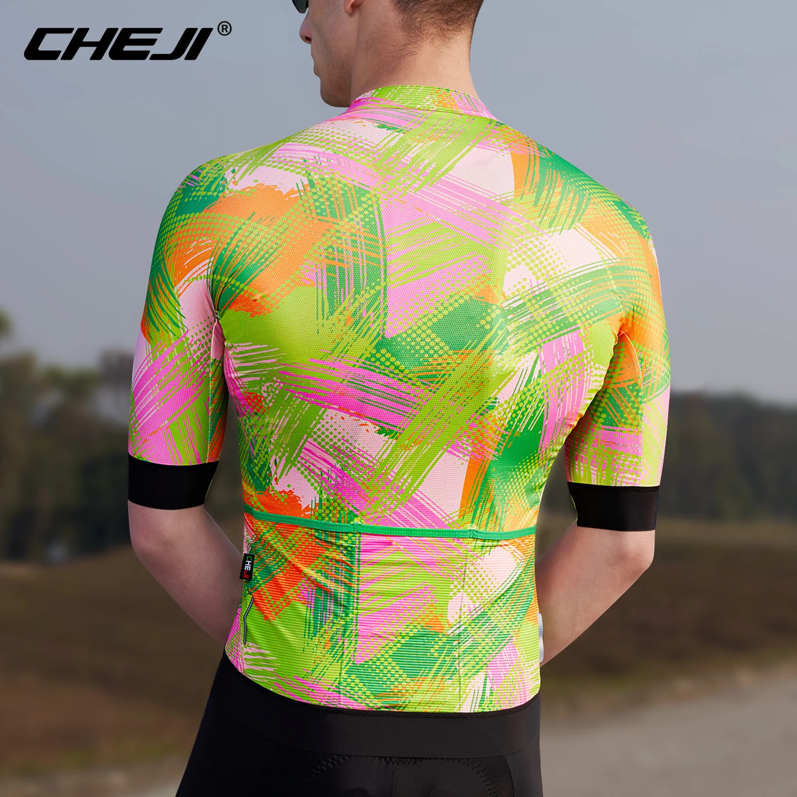 CHEJI-Men\'s Cycling Jerseys, Short Sleeved Tops, Quick Dry, Clothing, Bike, Bicycles, Sports, Spexcel, Summer, New