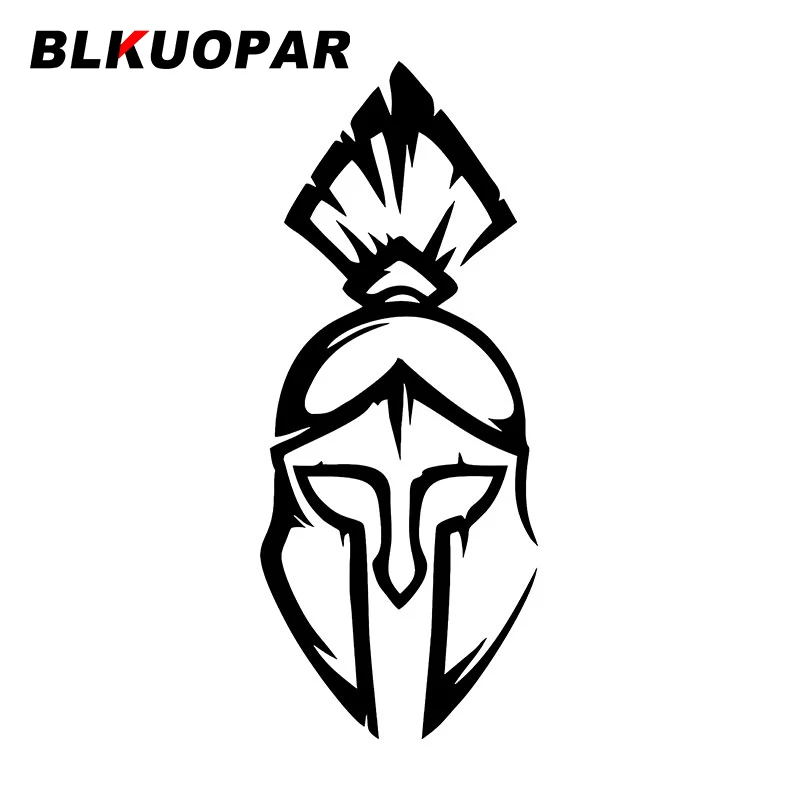 

BLKUOPAR Knight Helmet Car Stickers Middle Ages Decals Occlusion Scratch Die Cut Creative Silhouette Waterproof Trunk JDM Goods