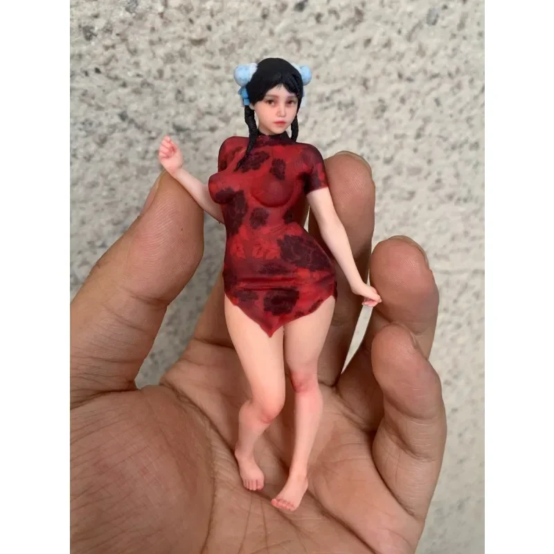1/16 1/18 1/12 1/10 escala Anime estatua de rol muñecas femeninas figuras de acción atractivas 10cm realista cuerpo regordete escena ornamento regalo