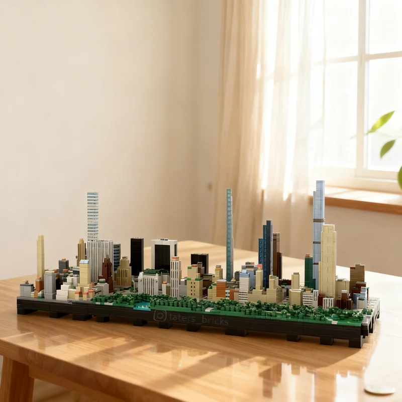 

4313pcs MOC Central Park Billionaire S Row NYC Architecture Model Building Blocks Creative Display Gift Collectible Decor Kids