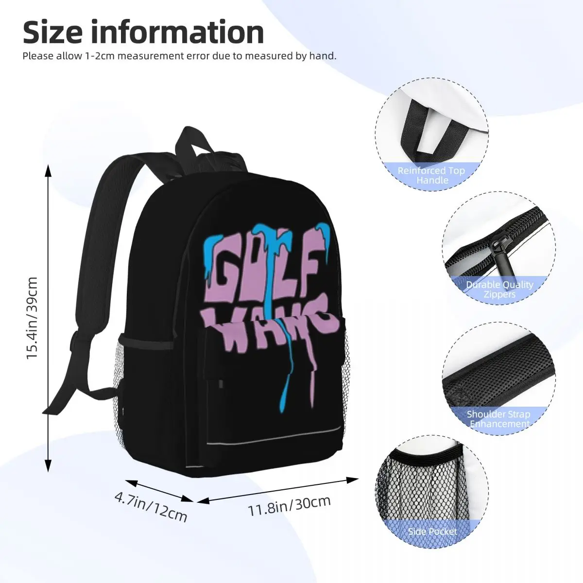 Mochila impermeável de alta capacidade feminina, bolsa para laptop na moda, mochila de viagem azul e roxa, nova moda universitária, 15"