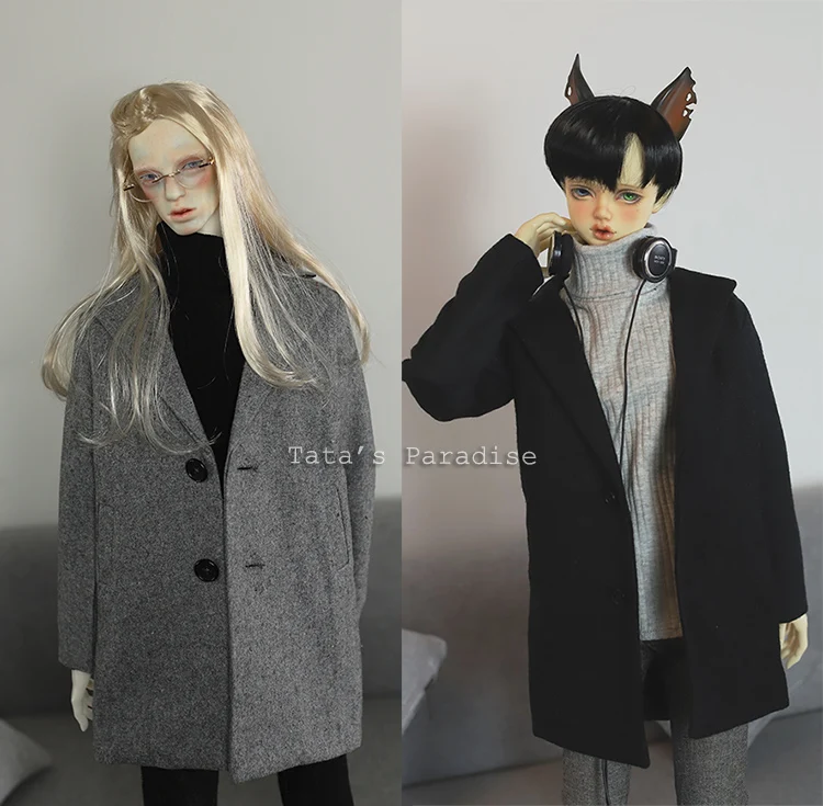 BJD Doll Clothes Coat Jacket Woolen Fabric Classic Coat For 1/3 1/4 BJD SD DD MSD MDD SD13 SD16 SD17 POPO68 Uncle SSDF ID75 Doll