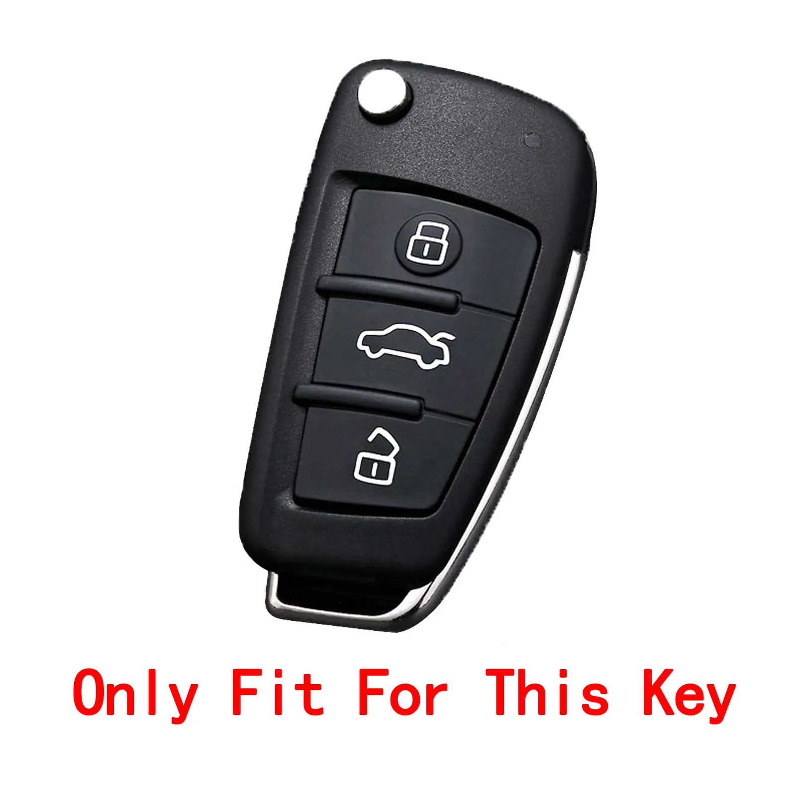 For Audi A1 S1 A3 S3 A4 A6 RS4 TT Q3 Q7 2005 - 2013 Remote Car Key Cover Shell Skin Protector Silicone Auto Key Case Fob Keyless