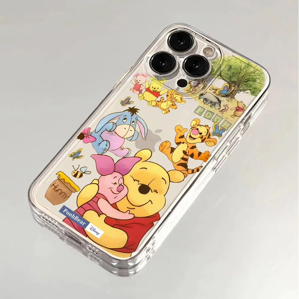 Comics Winnie the Poohs Phone Case for iPhone 16 15 14 Plus 13 12 Mini 11 iPhone16 iPhone13 Pro Max X Xs XR 7 8 Clear Soft Cover