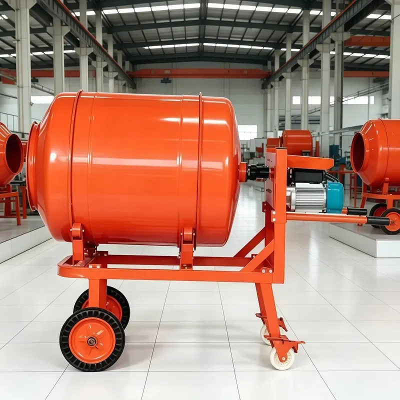 for Dengxin Portable Concrete Mixer 120L 200L 350L 500L 4KW Motor 5M/H High Gravity Torque 3 Year Warranty Small Mobile
