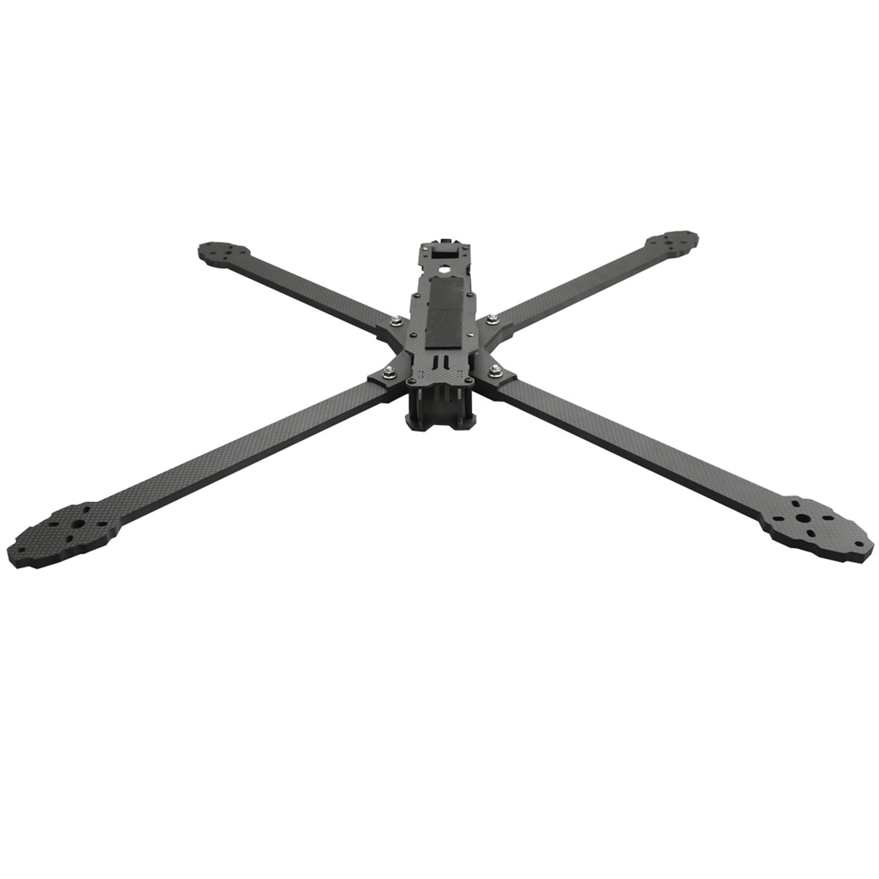 GX-13 Kit de marco FPV de 13 pulgadas, estante de fibra de carbono mejorado de 590mm, brazo de 7mm para Dron de largo alcance duradero de clase X RC, piezas de bricolaje de estilo libre