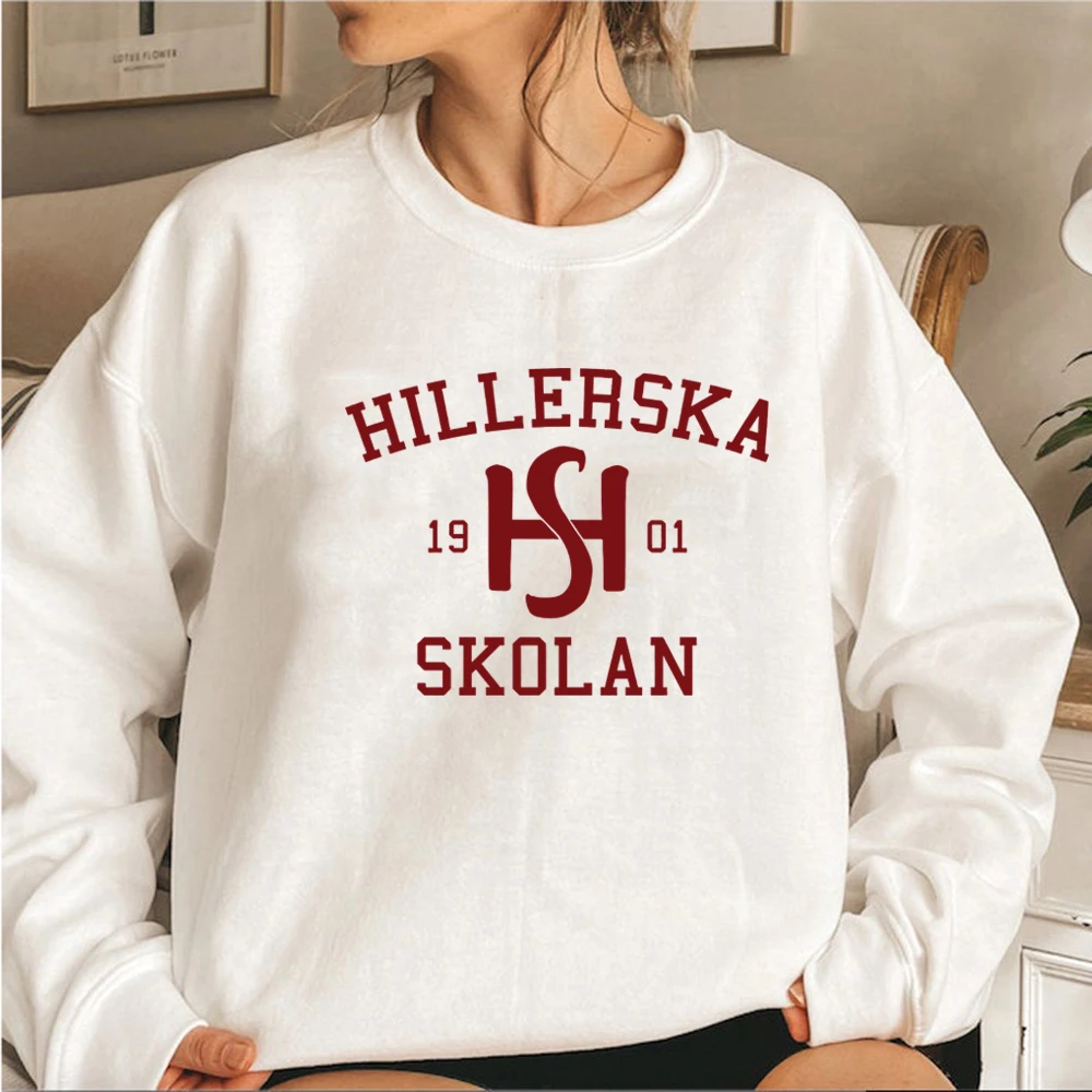 Young Royals Hillerska Skolan Sweatshirt Hillerska Skolan Hoodie Women Long Sleeve Sweatshirts Graphic Hoodies Streetwear Tops