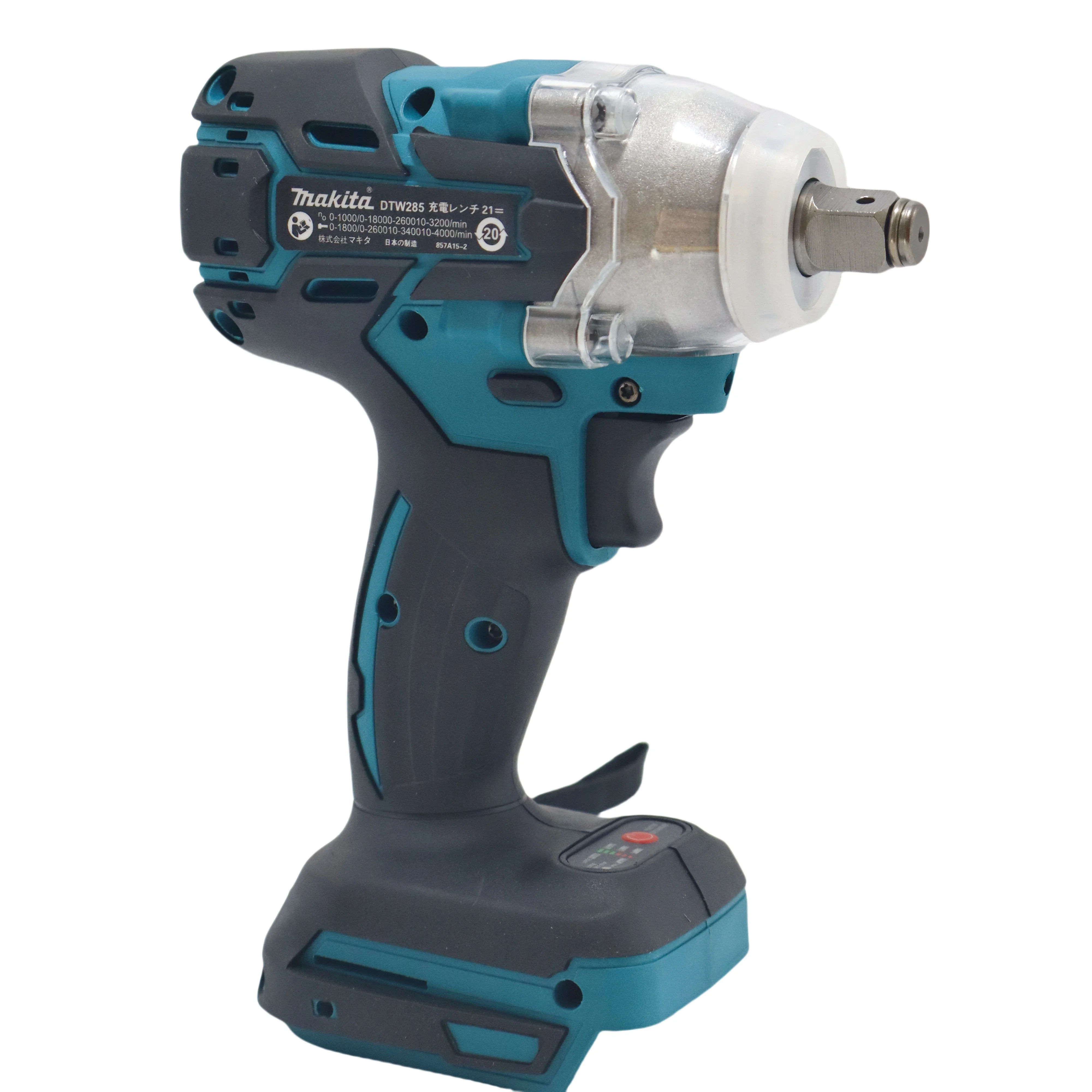 ماكيتا DTW 285 مفتاح ربط عزم دوران عالي، مفتاح ربط محمول لاسلكي قابل لإعادة الشحن، أداة متعددة الوظائف ببطارية ليثيوم 18 فولت