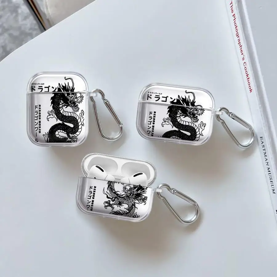 

The Art World Of Dragons Clear Earphone Cases Cover Case For Airpods 3 4 1 2 Pro2 Pro3 Pro