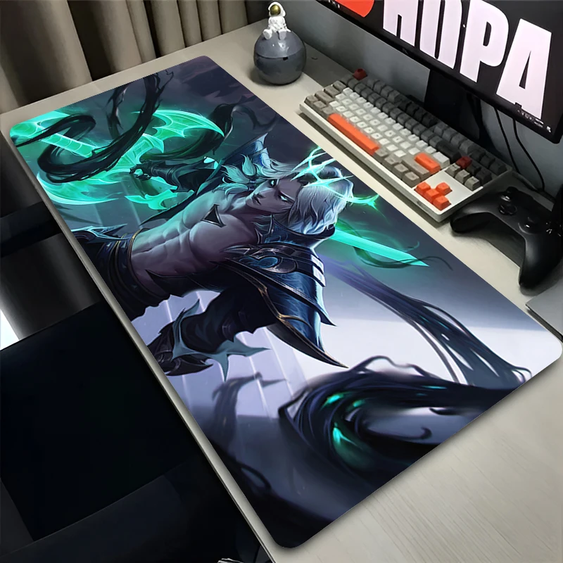 

Mouse Pad Laptop Anime Extended Desktop Mat Computer Gamer Mousepad PC L-league of Legends Viego Gaming Accessories Keyboard Pad