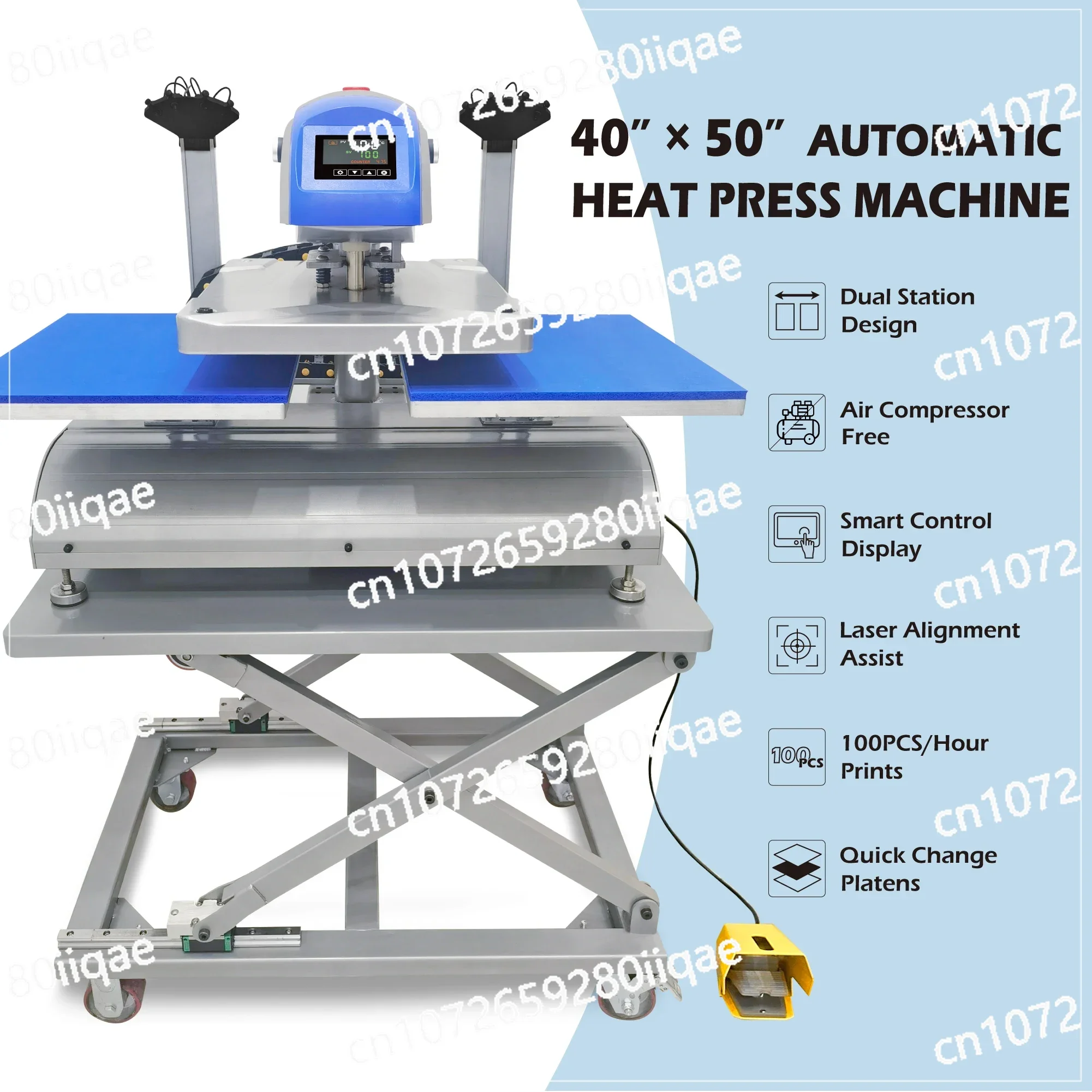 

Classic High-quality 16x20 Double Station Automatic Electric Sublimation Transfers for Tshirt ToteBag