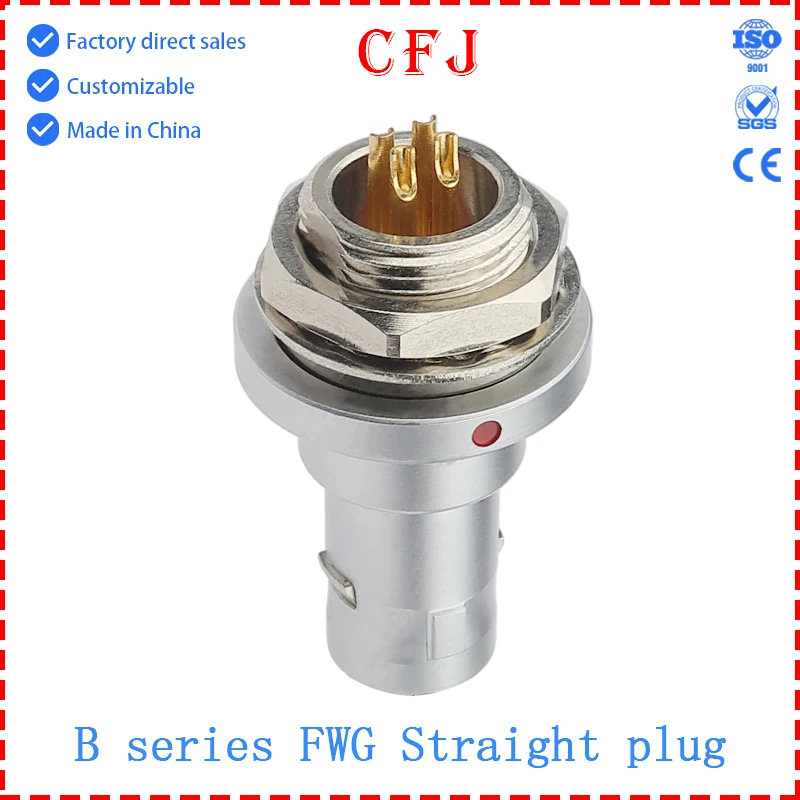 

CFJ FWG.0B.1B.303.304.305.306.307.308.310.312 CLA Aviation Plug Male Push Camera Connector for Audio Equipment Push Pull Connect