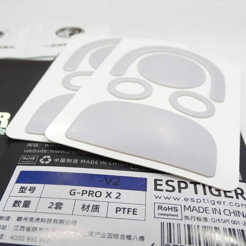 2 مجموعة زلاجات الماوس استبدال الانزلاقات قدم الوسادة Esportstiger ماوس قدم ملصق لماوس GPROX Superlight2