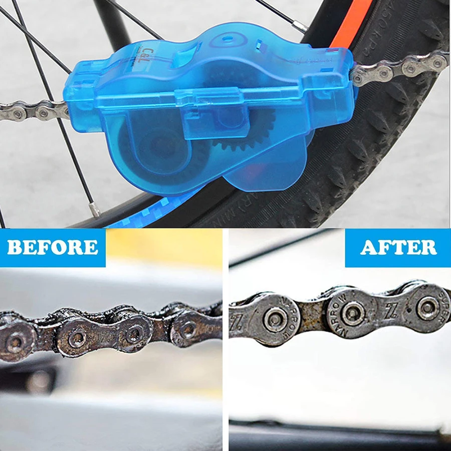 Bicycle Chain Clean Brush Cleaner Bicycle Chains Gear Grunge Brush Cleaner Bike Wash Tool Set Bicycle Repair Tools