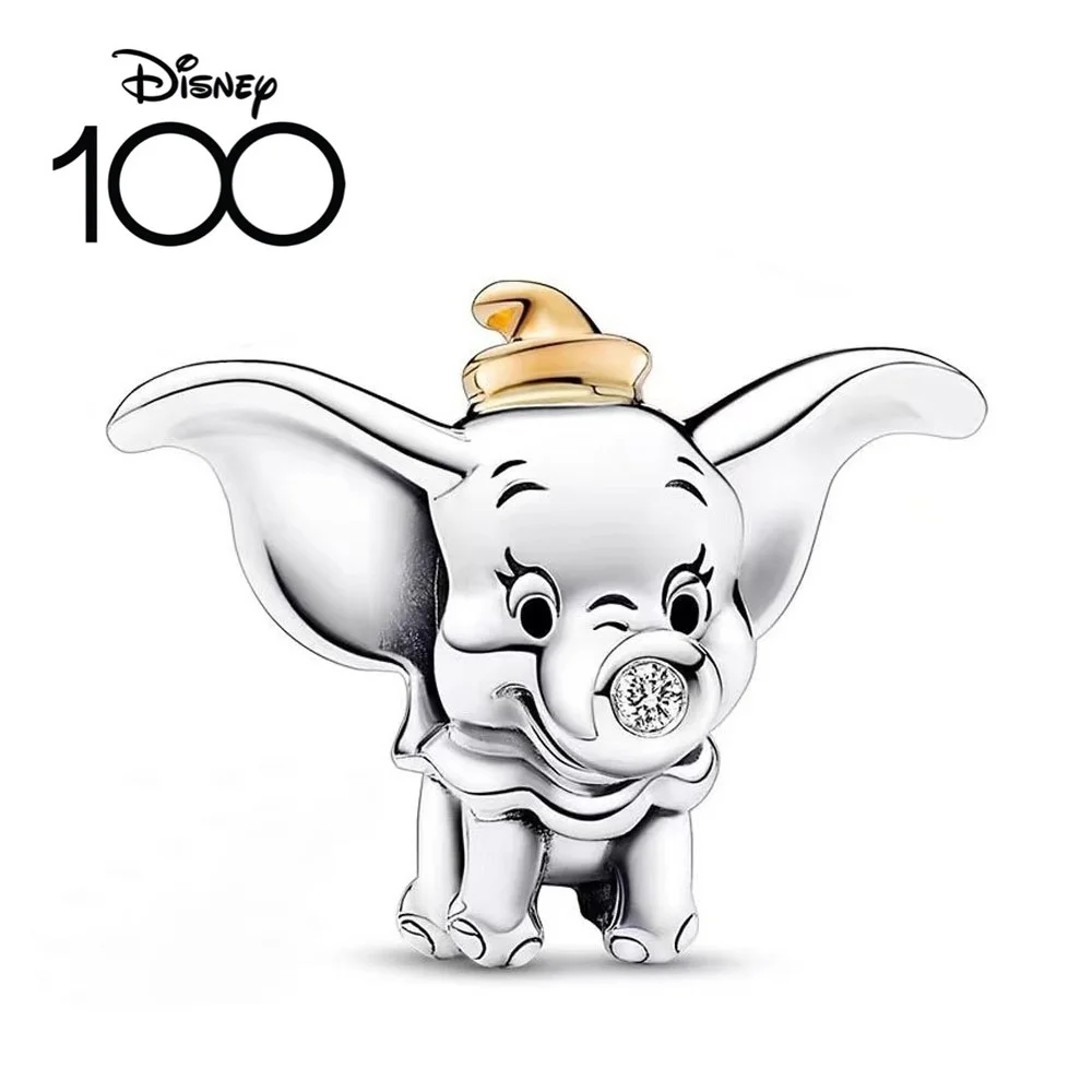 Disney 100. 925 szterling Silver tch charms z łańcuszkiem ley 925 z koralikami dopasowana oryginalna bransoletka Pandora DIY biżuteria damska